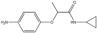 2-(4-aminophenoxy)-N-cyclopropylpropanamide Struktur