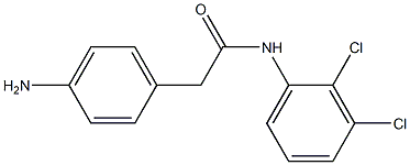 2-(4-aminophenyl)-N-(2,3-dichlorophenyl)acetamide Struktur