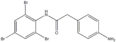 2-(4-aminophenyl)-N-(2,4,6-tribromophenyl)acetamide Struktur