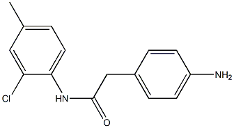 2-(4-aminophenyl)-N-(2-chloro-4-methylphenyl)acetamide Struktur