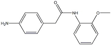 2-(4-aminophenyl)-N-(2-methoxyphenyl)acetamide Struktur