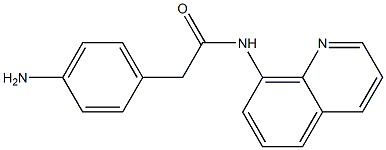 2-(4-aminophenyl)-N-(quinolin-8-yl)acetamide Struktur