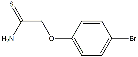 2-(4-bromophenoxy)ethanethioamide Struktur