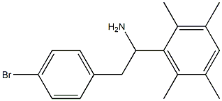 2-(4-bromophenyl)-1-(2,3,5,6-tetramethylphenyl)ethan-1-amine Struktur