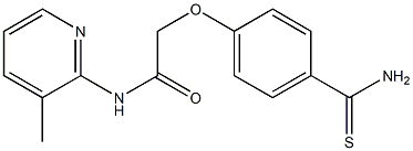 2-(4-carbamothioylphenoxy)-N-(3-methylpyridin-2-yl)acetamide Struktur