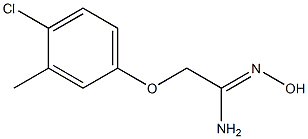 2-(4-chloro-3-methylphenoxy)-N'-hydroxyethanimidamide Struktur