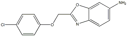 2-(4-chlorophenoxymethyl)-1,3-benzoxazol-6-amine Struktur