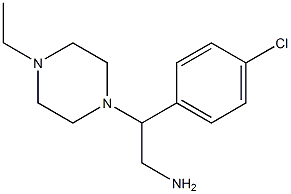 2-(4-chlorophenyl)-2-(4-ethylpiperazin-1-yl)ethanamine Struktur