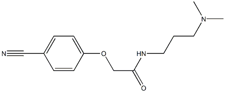 2-(4-cyanophenoxy)-N-[3-(dimethylamino)propyl]acetamide Struktur