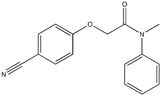 2-(4-cyanophenoxy)-N-methyl-N-phenylacetamide Struktur