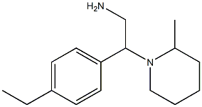 2-(4-ethylphenyl)-2-(2-methylpiperidin-1-yl)ethanamine Struktur