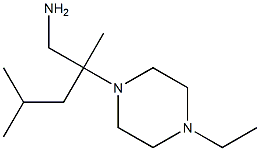 2-(4-ethylpiperazin-1-yl)-2,4-dimethylpentan-1-amine Struktur