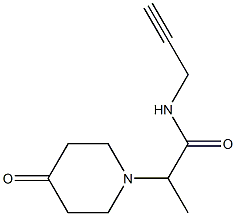 2-(4-oxopiperidin-1-yl)-N-(prop-2-yn-1-yl)propanamide Struktur