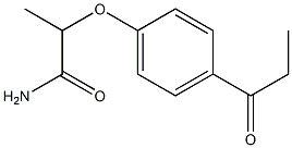 2-(4-propanoylphenoxy)propanamide Struktur