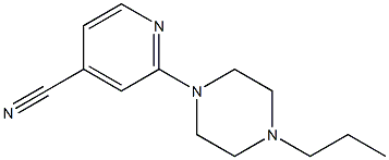 2-(4-propylpiperazin-1-yl)isonicotinonitrile Struktur