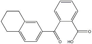 2-(5,6,7,8-tetrahydronaphthalen-2-ylcarbonyl)benzoic acid Struktur