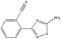 2-(5-amino-1,2,4-thiadiazol-3-yl)benzonitrile Struktur