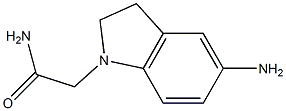 2-(5-amino-2,3-dihydro-1H-indol-1-yl)acetamide Struktur