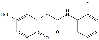 2-(5-amino-2-oxo-1,2-dihydropyridin-1-yl)-N-(2-fluorophenyl)acetamide Struktur