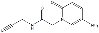 2-(5-amino-2-oxo-1,2-dihydropyridin-1-yl)-N-(cyanomethyl)acetamide Struktur