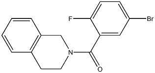 2-(5-bromo-2-fluorobenzoyl)-1,2,3,4-tetrahydroisoquinoline Struktur