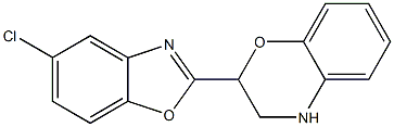 2-(5-chloro-1,3-benzoxazol-2-yl)-3,4-dihydro-2H-1,4-benzoxazine Struktur