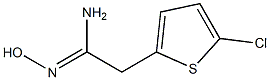 2-(5-chlorothiophen-2-yl)-N'-hydroxyethanimidamide Struktur