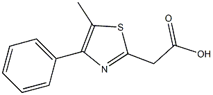 2-(5-methyl-4-phenyl-1,3-thiazol-2-yl)acetic acid Struktur