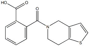 2-(6,7-dihydrothieno[3,2-c]pyridin-5(4H)-ylcarbonyl)benzoic acid Struktur