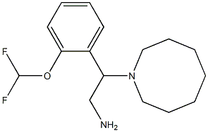 2-(azocan-1-yl)-2-[2-(difluoromethoxy)phenyl]ethan-1-amine Struktur