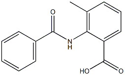 2-(benzoylamino)-3-methylbenzoic acid Struktur