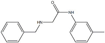 2-(benzylamino)-N-(3-methylphenyl)acetamide Struktur