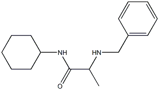 2-(benzylamino)-N-cyclohexylpropanamide Struktur