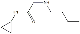 2-(butylamino)-N-cyclopropylacetamide Struktur