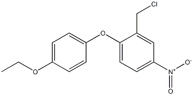 2-(chloromethyl)-1-(4-ethoxyphenoxy)-4-nitrobenzene Struktur