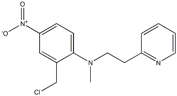 2-(chloromethyl)-N-methyl-4-nitro-N-[2-(pyridin-2-yl)ethyl]aniline Struktur