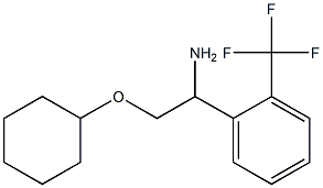 2-(cyclohexyloxy)-1-[2-(trifluoromethyl)phenyl]ethanamine Struktur