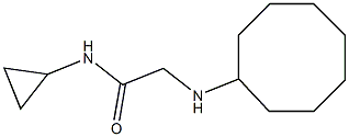 2-(cyclooctylamino)-N-cyclopropylacetamide Struktur