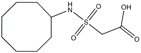 2-(cyclooctylsulfamoyl)acetic acid Struktur