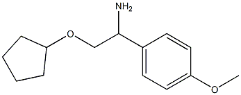 2-(cyclopentyloxy)-1-(4-methoxyphenyl)ethanamine Struktur