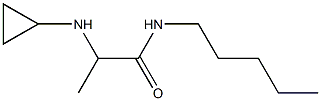 2-(cyclopropylamino)-N-pentylpropanamide Struktur