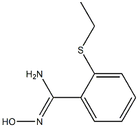 2-(ethylsulfanyl)-N'-hydroxybenzene-1-carboximidamide Struktur