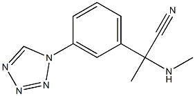 2-(methylamino)-2-[3-(1H-1,2,3,4-tetrazol-1-yl)phenyl]propanenitrile Struktur