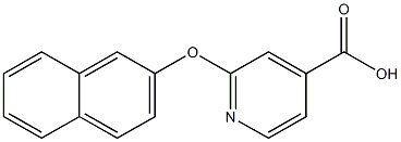 2-(naphthalen-2-yloxy)pyridine-4-carboxylic acid Struktur