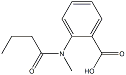 2-(N-methylbutanamido)benzoic acid Struktur