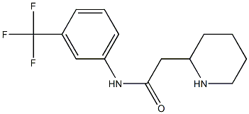 2-(piperidin-2-yl)-N-[3-(trifluoromethyl)phenyl]acetamide Struktur