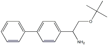 2-(tert-butoxy)-1-(4-phenylphenyl)ethan-1-amine Struktur