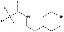 2,2,2-trifluoro-N-(2-piperidin-4-ylethyl)acetamide Struktur