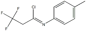 2,2,2-trifluoro-N-(4-methylphenyl)ethanecarbonimidoyl chloride Struktur