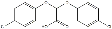 2,2-bis(4-chlorophenoxy)acetic acid Struktur